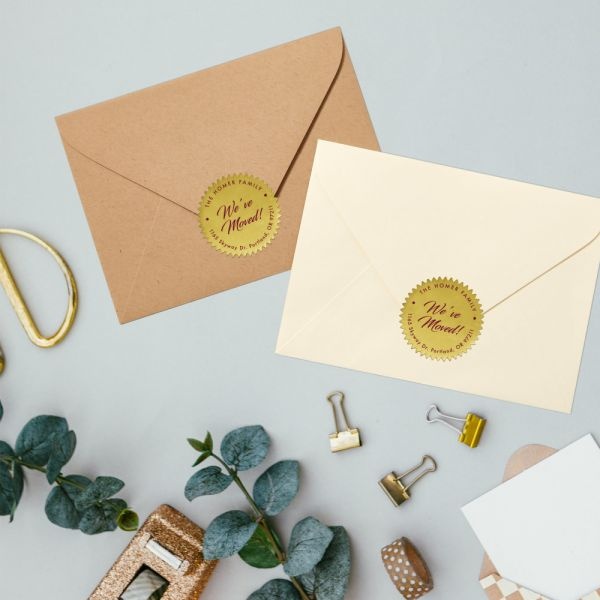 Avery Printable Gold Foil Seals 2 Dia Gold 4 Sheet 11 Sheets Pack 