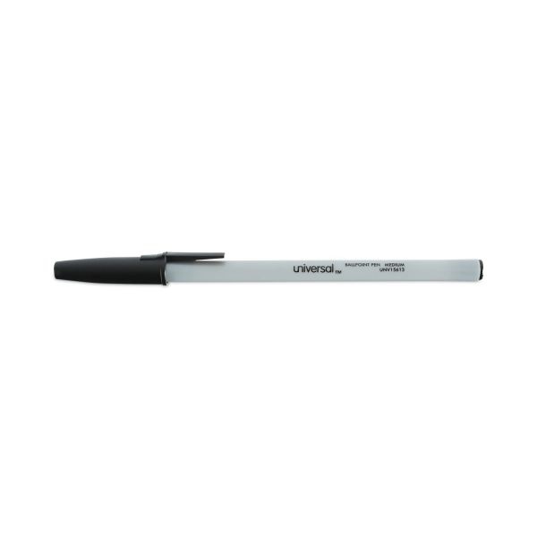 Ballpoint Pen Value Pack, Stick, Medium 1 Mm, Black Ink, Gray/Black Barrel, 60/Pack