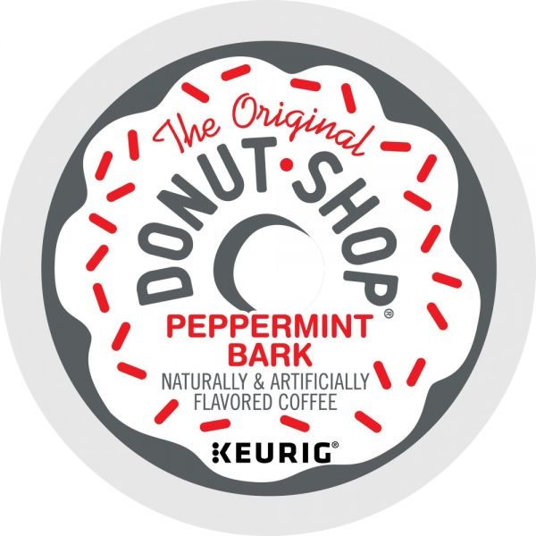 The Original Donut Shop Single-Serve Coffee K-Cup Pods, Peppermint Bark, Carton Of 24