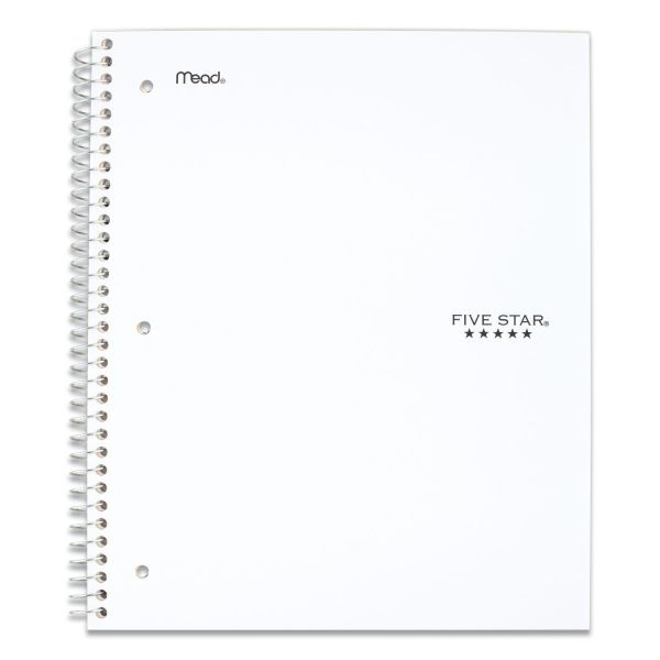 Five Star Wirebound Notebook, 5 Subject, 8 Pockets, Wide/Legal Rule, Randomly Assorted Covers, 10.5 X 8, 200 Sheets
