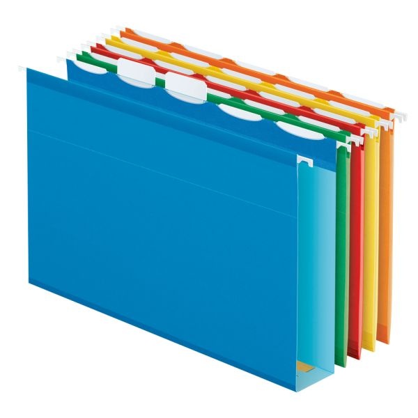 Pendaflex Assorted Box-Bottom Hanging File Folders, Letter Size, Assorted, Box Of 20