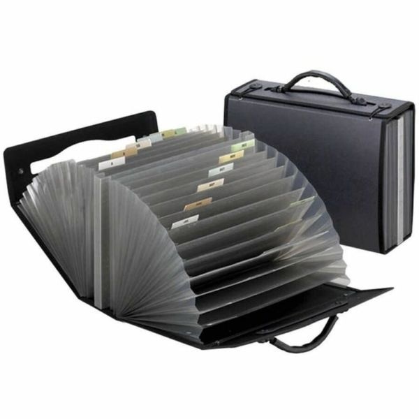 Pendaflex Professional Polypropylene Expanding Carrying Case With 26 Pockets, Letter Size, Smoke