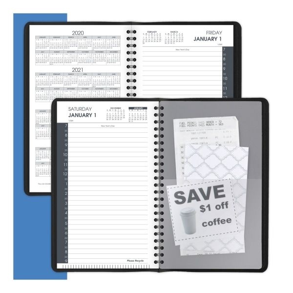 At-A-Glance Daily Appointment Book With 30-Minute Appointments, 8 X 4 7/8, White, 2023 Calendar