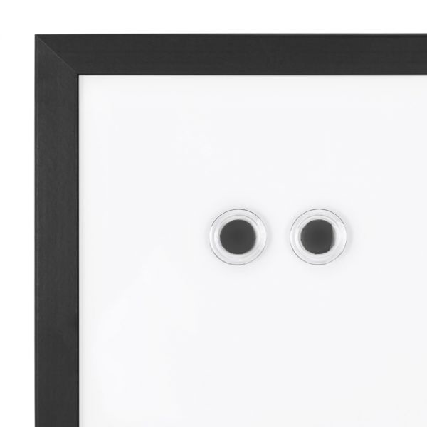 Realspace Magnetic Dry-Erase Whiteboard, 24" X 36", Black Finish Frame