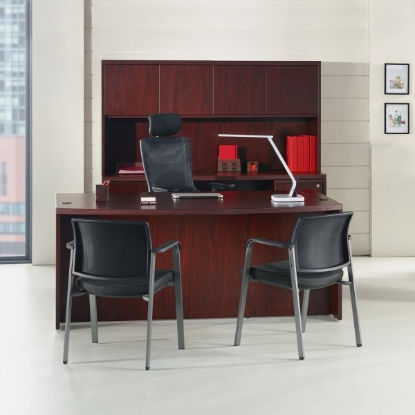 Lorell Chateau Series Bowfront Desk