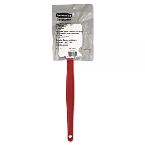 Rubbermaid Commercial High-Heat Cook's Scraper, 13 1/2", Red/White