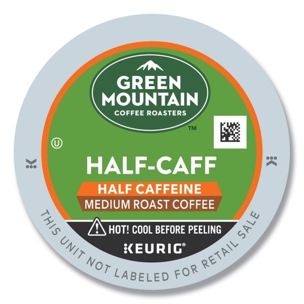 Green Mountain Coffee Half-Caff Coffee K-Cups, Regular Flavor, 96/Carton