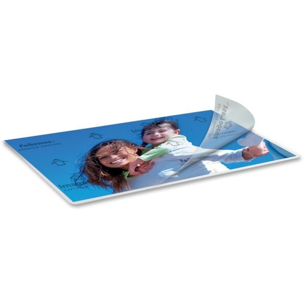 Fellowes Imagelast Laminating Pouches With Uv Protection, 3 Mil, 9" X 11.5", Clear, 25/Pack