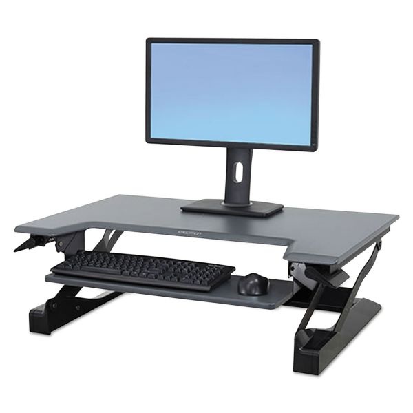 Ergotron Workfit-T, Sit-Stand Desktop Workstation (Black)