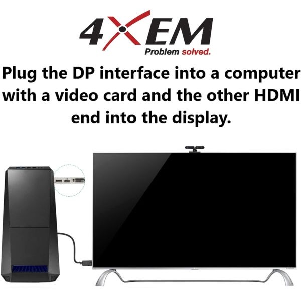 4Xem 4K Displayport To Hdmi Adapter