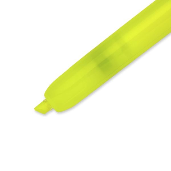 Sharpie Accent Retractable Highlighters, Fluorescent Yellow, Pack Of 12