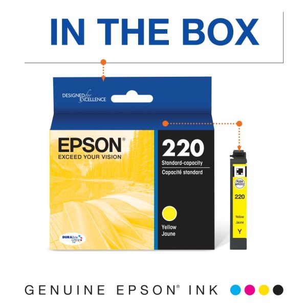 Epson Durabrite Ultra 220 Original Ink Cartridge - Yellow