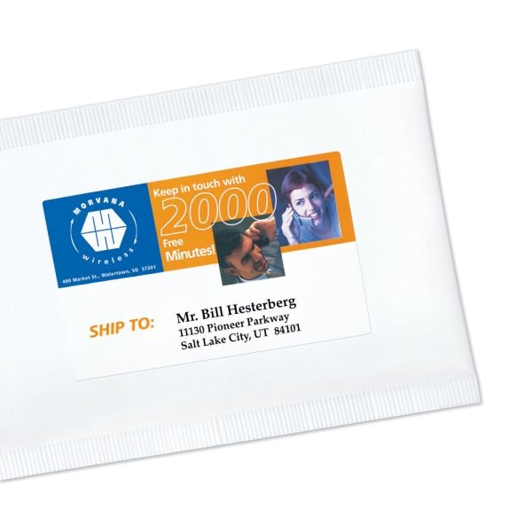 Avery Print-To-The-Edge Shipping Labels With Sure Feed Technology, 6876, Rectangle, 4-3/4" X 7-3/4", White, Pack Of 50