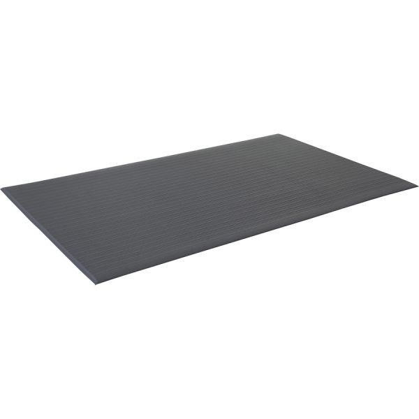 Genuine Joe Air Step Anti-Fatigue Mat, 3' X 5', Black