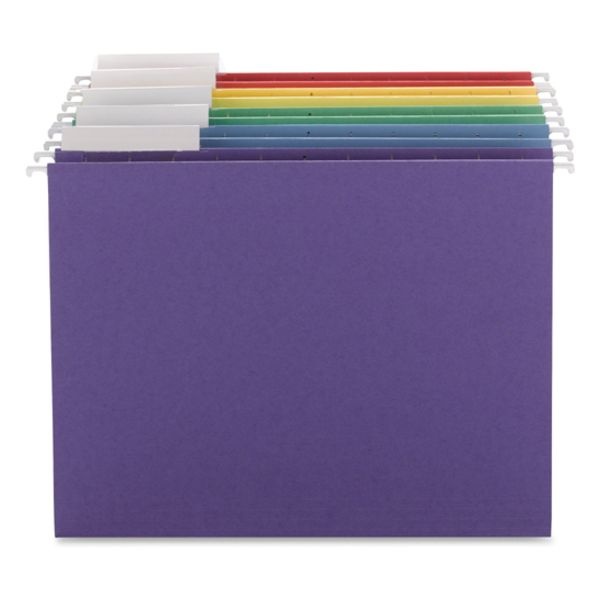 Smead Color Hanging Folders With 1/3 Cut Tabs, Letter Size, 1/3-Cut Tabs, Blue, 25/Box