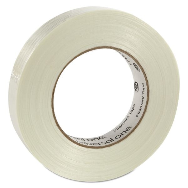 Universal 350# Premium Filament Tape, 3" Core, 24 Mm X 54.8 M, Clear