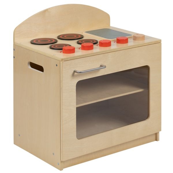 Hercules Children's Wooden Kitchen Stove For Commercial Or Home Use - Safe, Kid Friendly Design