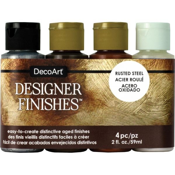 Decoart Designer Finishes Paint Pack 4/Pkg