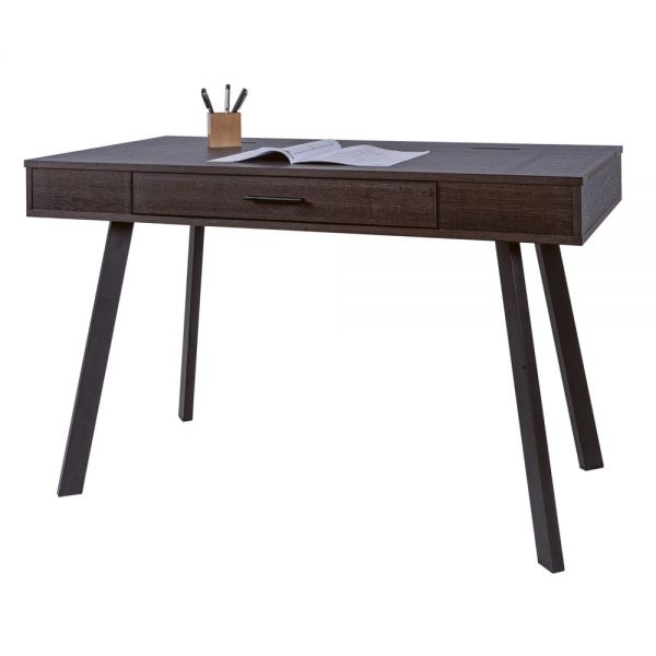 Realspace 48"W Lancott Computer Desk, Dark Brown