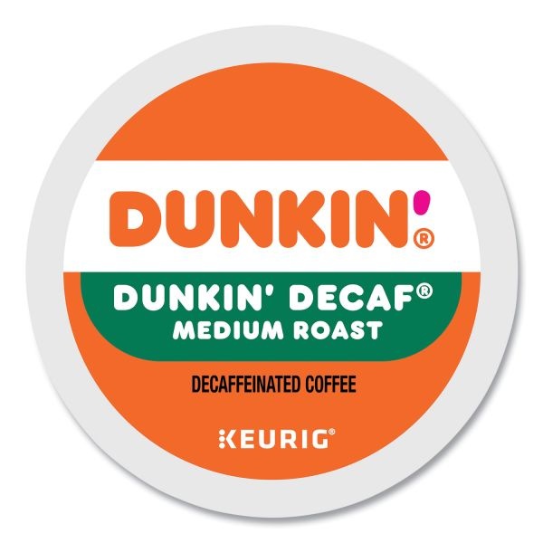 Dunkin Donuts K-Cup Pods, Dunkin' Decaf, 22/Box