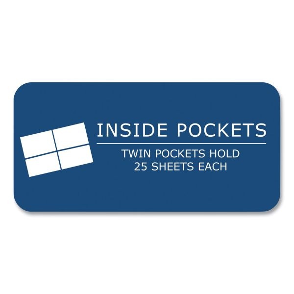 Roaring Spring Pocket Folder, 0.5" Capacity, 11 X 8.5, Red, 25/Box, 10 Boxes/Carton