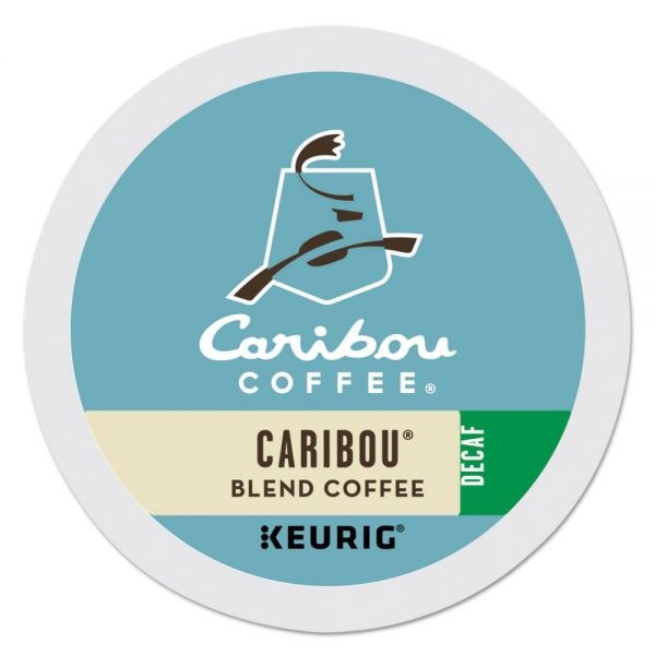 Caribou Coffee Caribou Blend Decaf Coffee K-Cups, Medium Roast, 24/Box
