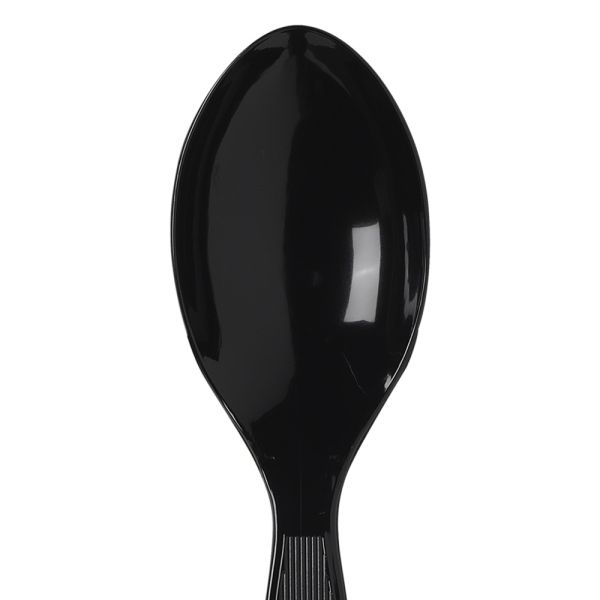 Dixie Polystyrene Spoons, Black, Pack Of 1,000