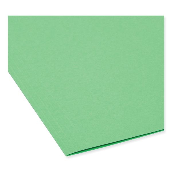 Smead Tuff Hanging Folders With Easy Slide Tab, Letter Size, 1/3-Cut Tabs, Green, 18/Box