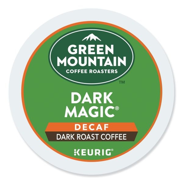 Green Mountain Coffee Dark Magic Decaf Extra Bold Coffee K-Cups, Dark Roast, 96/Carton
