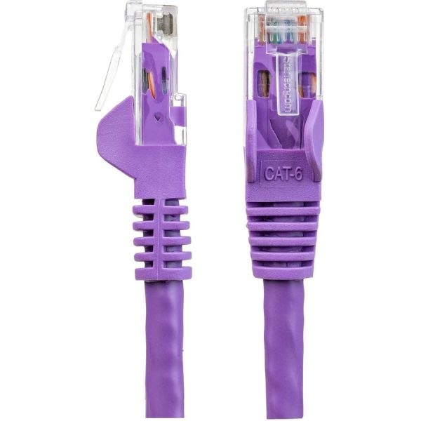 7Ft Cat6 Ethernet Cable - Purple Snagless Gigabit - 100W Poe Utp 650Mhz Category 6 Patch Cord Ul Certified Wiring/Tia