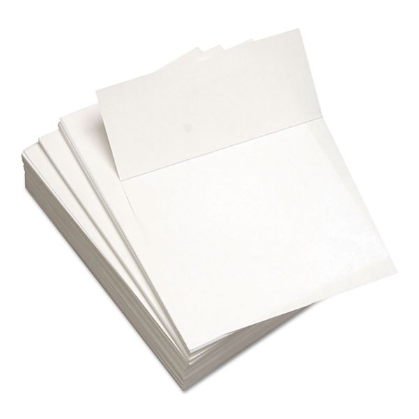 Lettermark Custom Cut-Sheet Copy Paper, 92 Bright, Micro-Perforated 3.66" From Bottom, 20 Lb Bond Weight, 8.5 X 11, White, 500/Ream