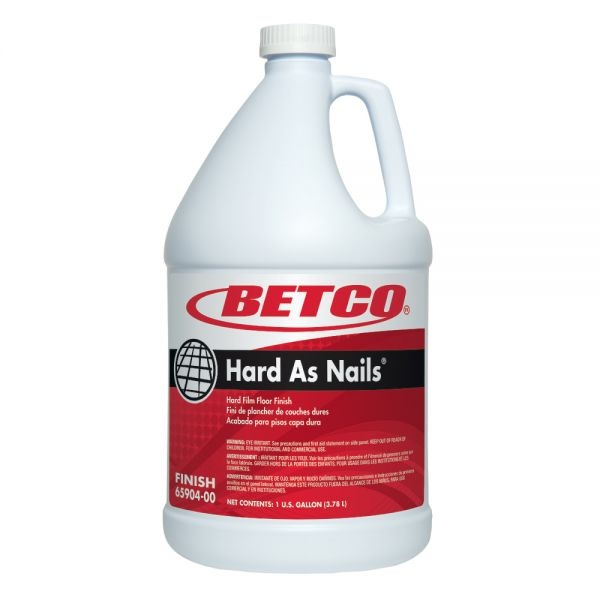 Betco Hard As Nails Floor Finish, 128 Oz Bottle, Case Of 4