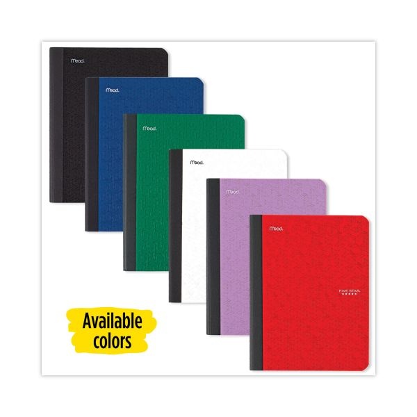 Five Star Composition Book, Medium/College Rule, Randomly Assorted Cover Color, (100) 9.75 X 7.5 Sheets