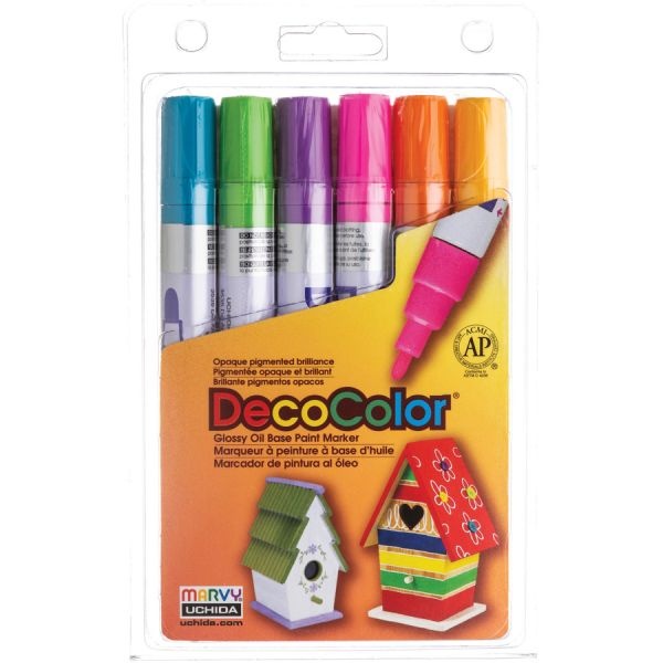 Marvy Decocolor Glossy Oil Base Paint Markers