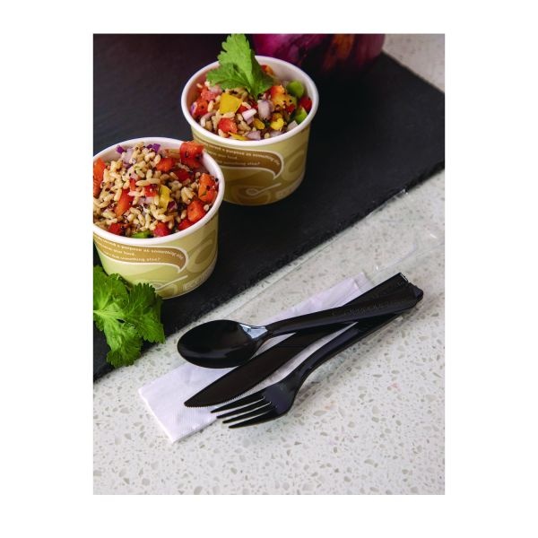 Eco-Products Polystyrene Forks, Black, 100% Recycled, Box Of 1,000