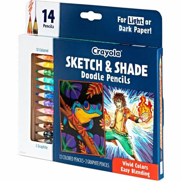 Crayola Sketch & Shade Doodle Pencils