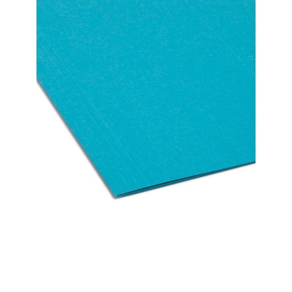Smead Hanging File Folders, 1/5-Cut Adjustable Tab, Letter Size, Teal, Box Of 25