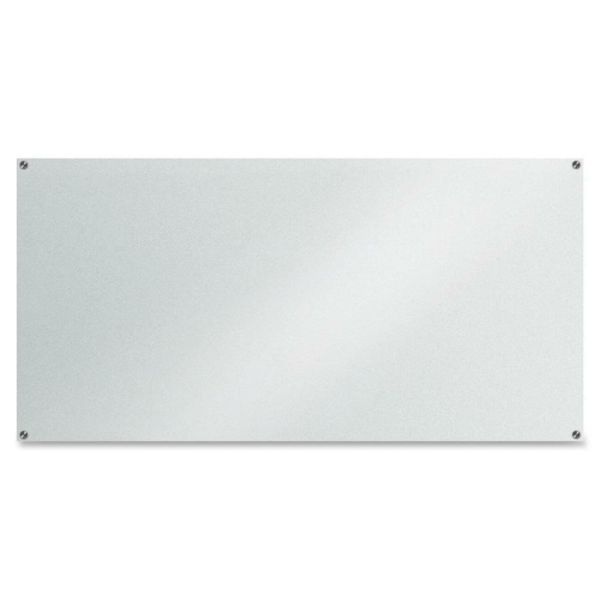 Lorell Glass Unframed Dry-Erase Whiteboard, 36" X 72", White