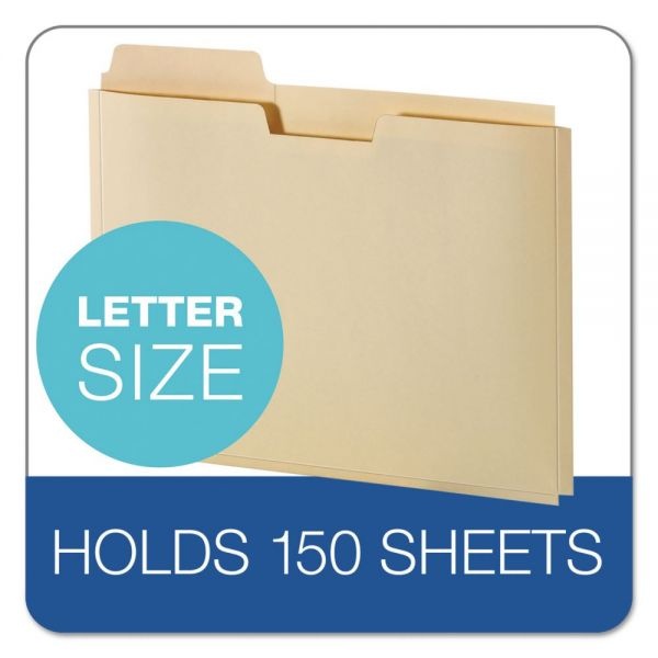 Pendaflex File Folder Pocket, 0.75" Expansion, Letter Size, Manila, 10/Pack