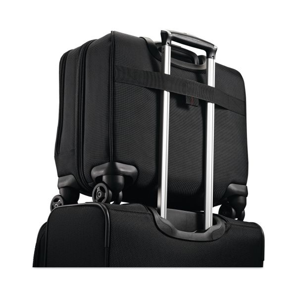 Samsonite Xenon 3 Spinner Mobile Office, Fits Devices Up To 15.6", Ballistic Polyester, 13.25 X 7.25 X 16.25, Black