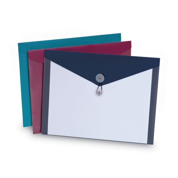 Pendaflex Poly Envelopes, Letter Size, Assorted Colors, 4/Pack