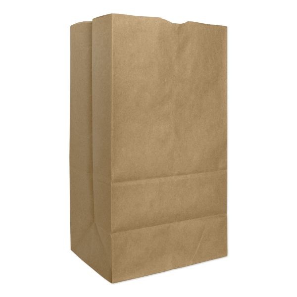 General Grocery Paper Bags, 57 Lb Capacity, #25, 8.25" X 6.13" X 15.88", Kraft, 500 Bags