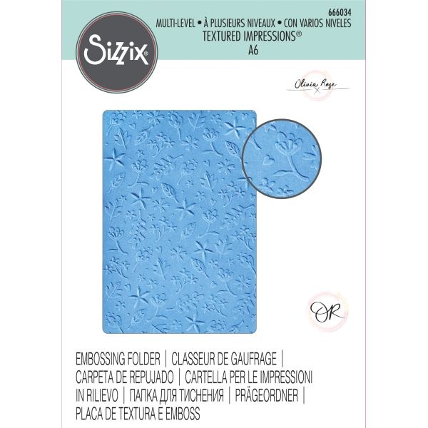 Sizzix Multi-Level Textured Impressions Embossing Folder