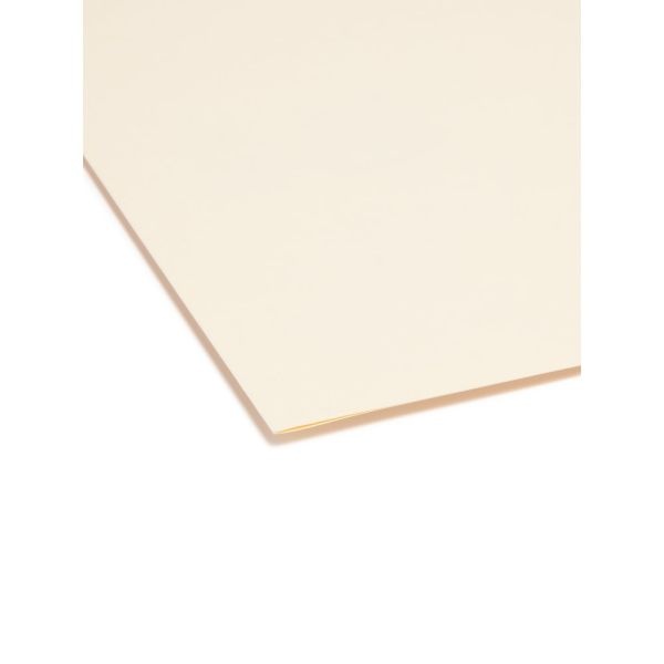 Smead Manila Folders With Antimicrobial Protection, Letter Size, 1/3 Cut, Box Of 100
