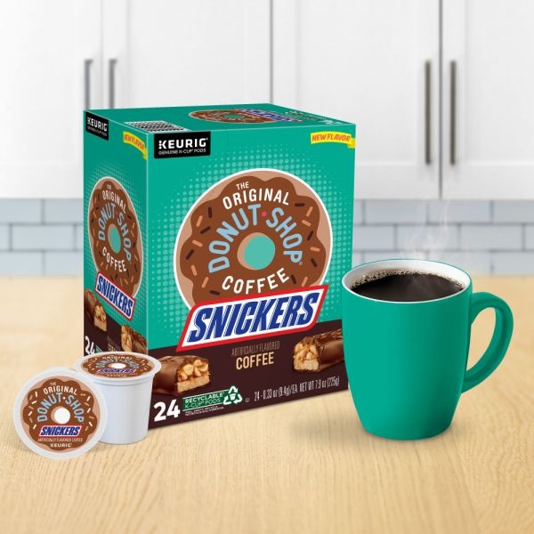 The Original Donut Shop Snickers Coffee, KCup Pods, Box Of 24 Pods