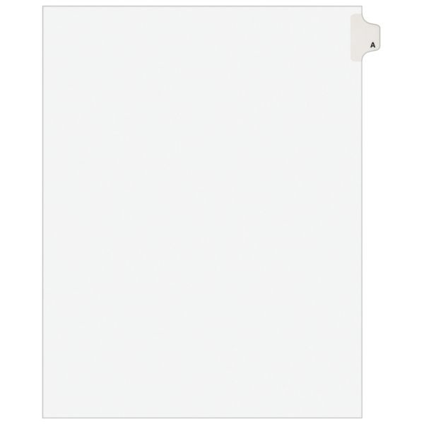 Avery Individual Legal Dividers Avery Style, Letter Size, Side Tab A, Pack Of 25