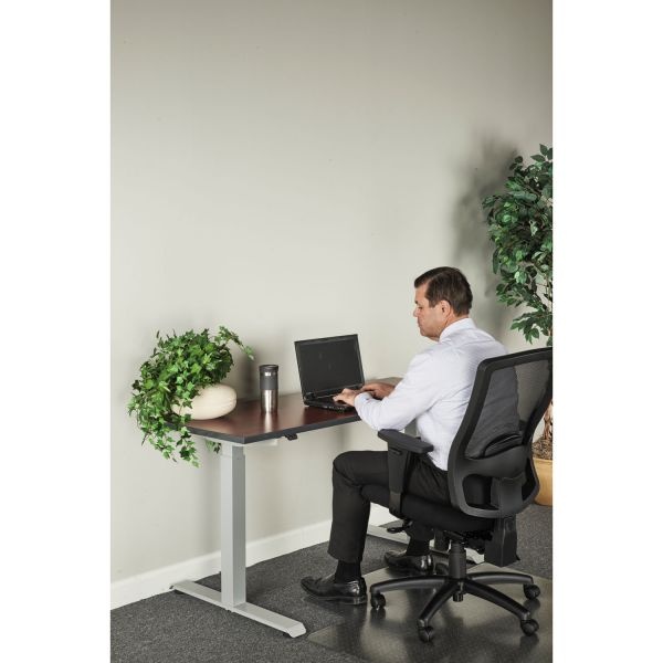 Alera Adaptivergo Sit-Stand Two-Stage Electric Height-Adjustable Table Base, 48.06" X 24.35" X 27.5" To 47.2", Gray