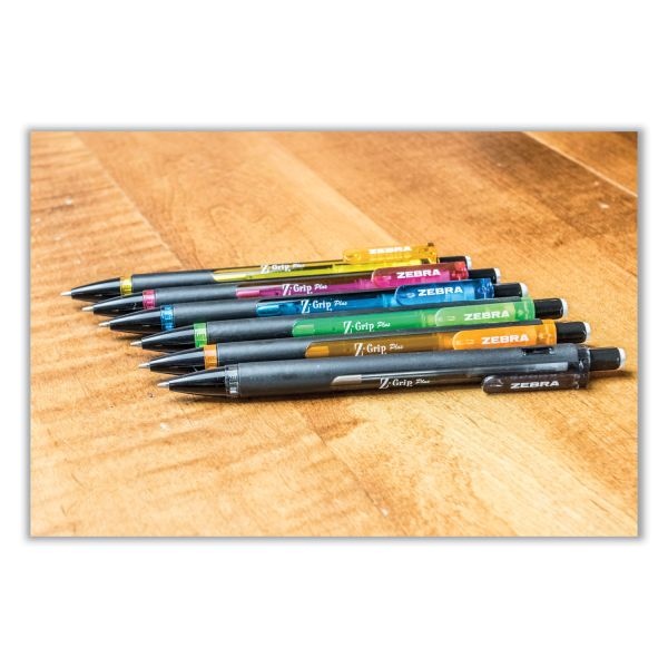 Zebra Pen Z-Grip Plus Mechanical Pencil - 0.7 Mm Lead Diameter - Refillable - Black Lead - 1 Dozen