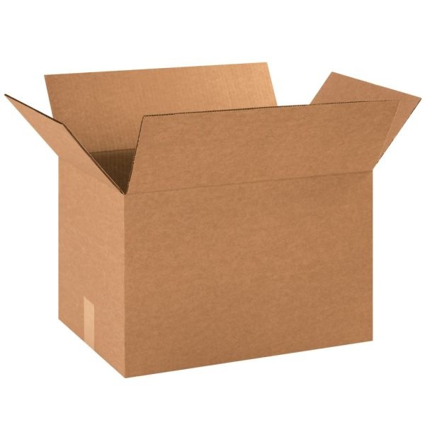 Corrugated Boxes, 18" X 12" X 12", Kraft, Pack Of 25