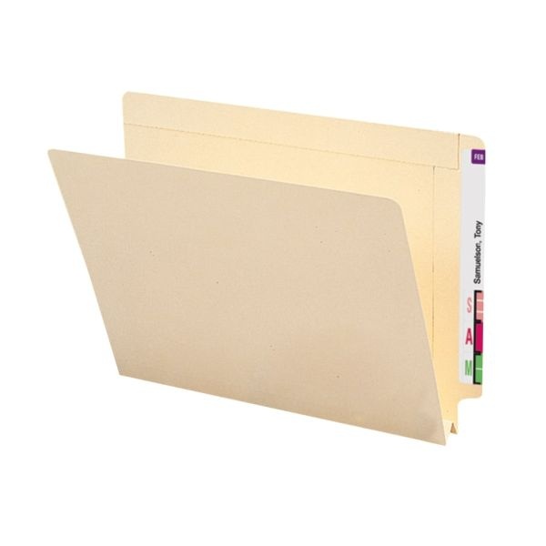 Smead Manila End-Tab Expanding Folders, 1 1/2" Expansion, Letter Size, Manila, Box Of 50